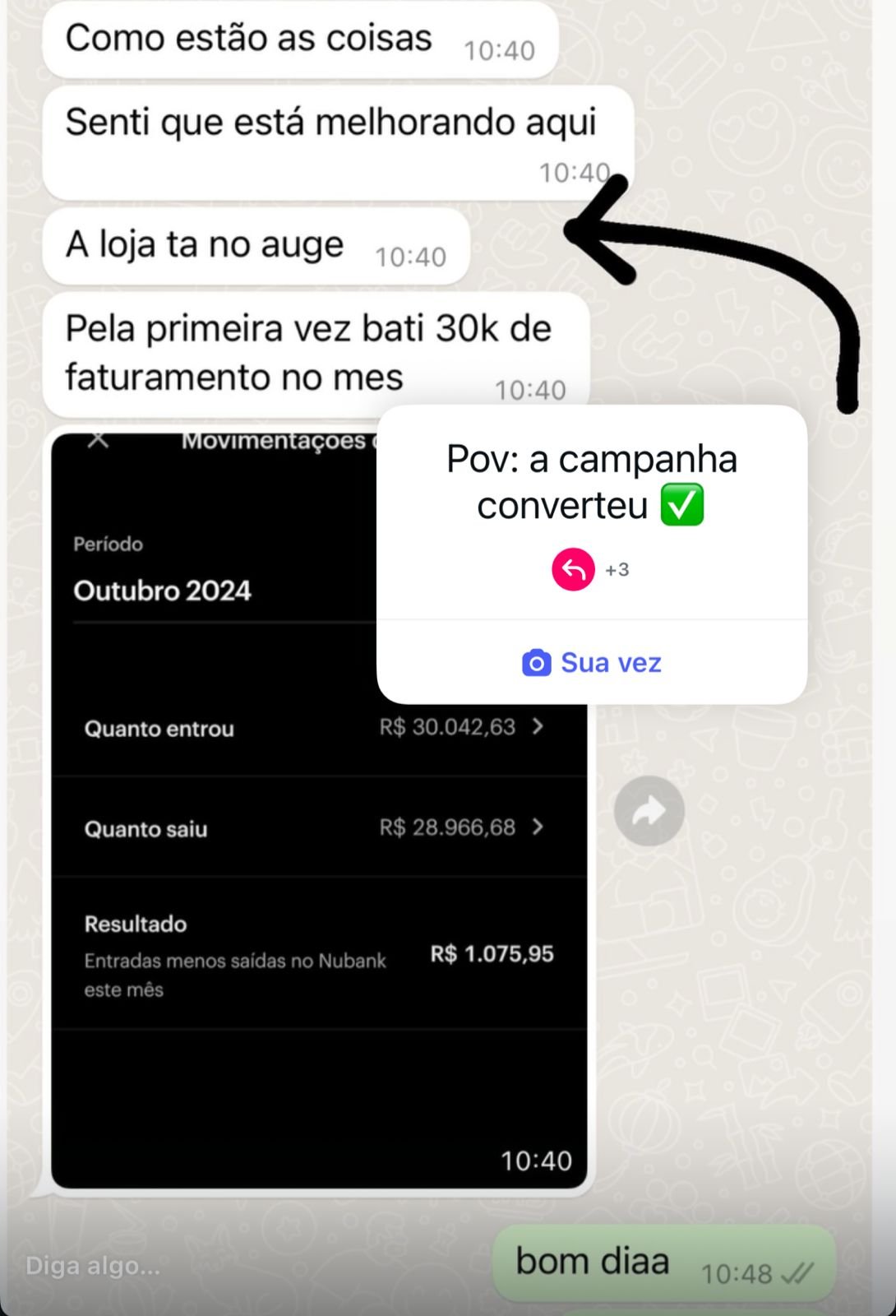 Primeiro mes batendo 30k